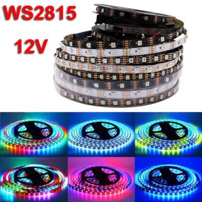WS2815 RGB 5050 Pixels LED Strip Light Dual Signal Individual Addressable DC 12V - Image 1 of 4
