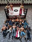  WWF WWE Ring  Smackdown Ring With 15 Wrestling Figures kids toy 