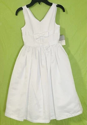 Pastourelle By Pippa & Julie Girls Size 7 White Sleeveless Dress NWT Holiday - Image 1 of 4