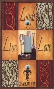Light Switch Plate Outlet Covers TUSCAN DECOR ~ LIVE LAUGH LOVE CHATEAU VIN - Picture 1 of 26