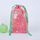 Christmas Decorations Drawstring Bag Candy Bag Snowflake Crisp Santa Gift Bag