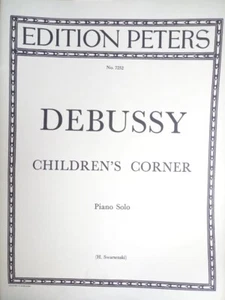 DEBUSSY - Children's corner (Swarenski) - spartito pianoforte ed. Peters, nuovo - Foto 1 di 1