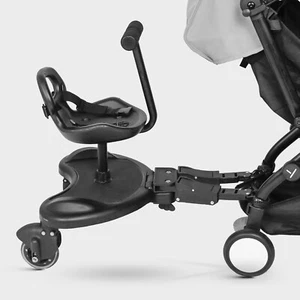 Kids Buggy Board Stroller Step Stand Ride-On Pedal Detachable Seat Non-Slip - Picture 1 of 12