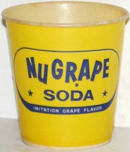 Vintage paper cup NUGRAPE SODA 4oz size unused and in new old stock n-mint cond - Picture 1 of 2