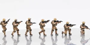 Sanrong 1/72 Modern Soldier 7-person US Army Soldier Figure Model (without Tank) - Picture 1 of 4