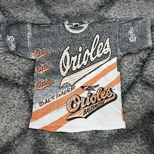 Vintage Baltimore Orioles All Over Print T-Shirt MLB Trench AOP 90’s Men Size XL - Picture 1 of 13