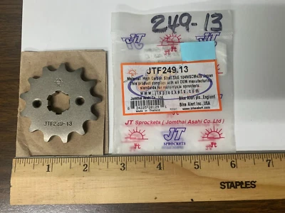 Nuevo piñón delantero de acero JT 13 dientes Honda Grom Kawasaki KLX110 JTF249.13 SB1 Foto 1 de 2