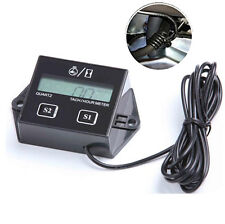 Motorcycle Digital Lcd Tachometer Induction Counter Tach/Hour Meter Gas Engine (Fits: American IronHorse)