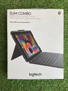 Logitech Slim Combo Case für iPad (5. & 6. Generation), schwarz unvollständig - Bild 1 von 4