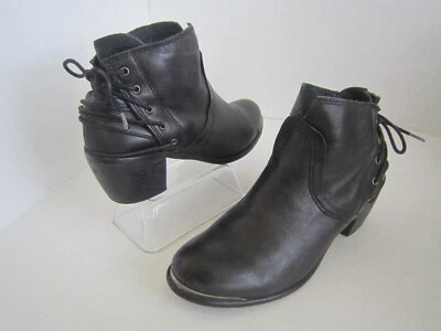 Botines SIXTYSEVEN de cuero negro talla 38 EE. UU. 7,5 Foto 1 de 4