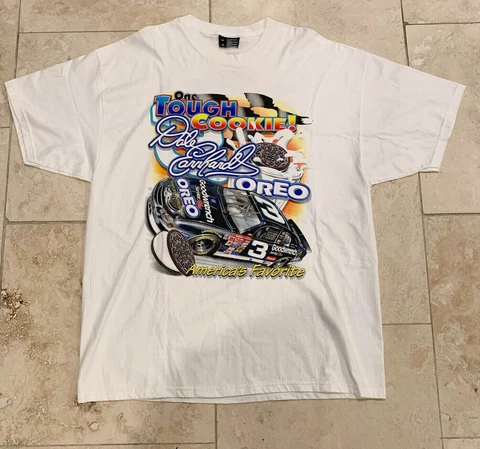 Vintage Dale Earnhardt One Tough Cookie NASCAR Racing T-Shirt gift fans Cover