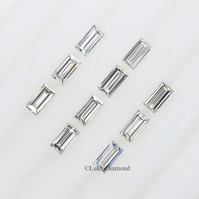 Forma Baguette 2.5/3.0/3.5/4.0/5.0 MM D/E/F Color VS Clarity Lab Diamond Q154 Foto 1 de 4