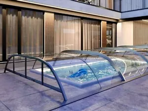 GFK Schwimmbecken Pool 8,1X3,7X1,5 Espania Barcelona mit Überdachung EcoStandart - Bild 1 von 12
