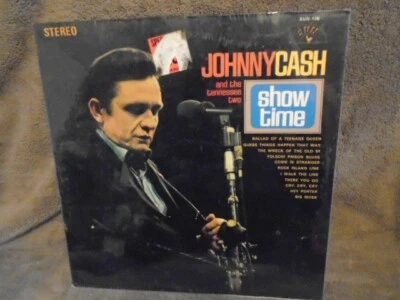 SEALED RARE OOP Johnny Cash LP VINYL Show Time 1969 SUN Folsom Prison Blues walk - Image 1 of 2