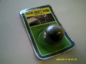 Vintage HOLLYWOOD ACCESSORIES "8-BALL" PLASTIC SHIFTER KNOB PACKAGE "RARE" - Picture 1 of 2
