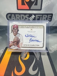 2019 Topps Definitive Steve Carlton Auto  /25 Phillies - Picture 1 of 2