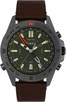 Timex TW2V04000 Expedition North Green Dial Compass Tide Tracker Mens 43mm Watch - Image 1 of 4