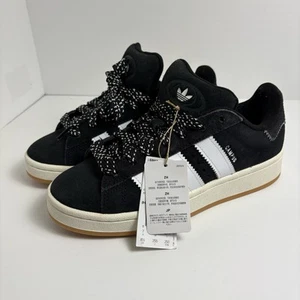 Adidas Campus 80s Japan Exclusive Black White Suede Shoes Size 8.5 New AH8669 - Picture 1 of 8