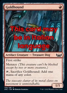 MTG GOLDHOUND PORTUGUESE EXC - SEGUGIO AUREO 108 - SNC - MAGIC - Picture 1 of 1