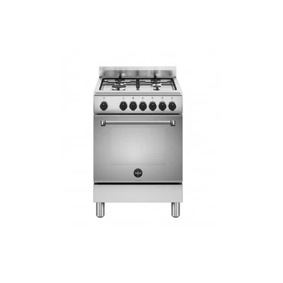 LA GERMANIA AMN664EXV/24 CUCINA 60x60 4 FUOCHI A GAS FORNO ELETT. MULTIF. INOX - Immagine 1 di 2