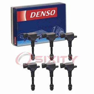 6 pc Denso Direct Ignition Coils for 2002-2004 Infiniti I35 3.5L V6 Spark mp - Picture 1 of 5