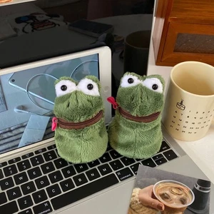 Frog Coin Purse Plush Storage Bag Creative Earphone Bag - Picture 1 of 10