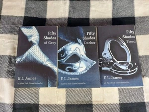 FIFTY SHADES TRILOGY: Book One Through Three By EL James, Softcover Set - Picture 1 of 6