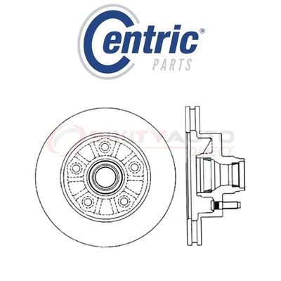 Centric C-TEK Disc Brake Rotor for 1998-2000 Ford Ranger 2.5L 3.0L 4.0L L4 mv Foto 1 de 4