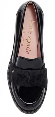 Mocasín para mujer KATE SPADE Leandra charol negro tacón bloque 7,5B Foto 1 de 4