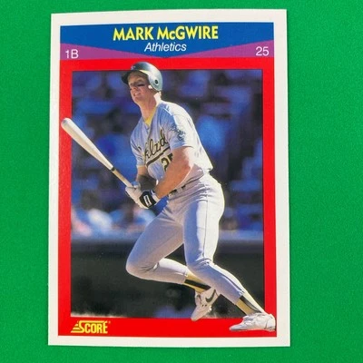 Mark McGwire 1990 Score Superstars Card #25 MLB Oakland Athletics - Image 1 of 2