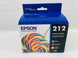 EPSON 212 Claria Ink Standard Capacity Black & Color Cartridge Combo Pack New - Picture 1 of 6