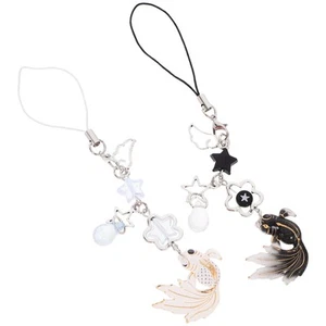 2 Pcs Deko-Handykette Handy-Anhängerband Mode-Telefon-Charme - Zdjęcie 1 z 12