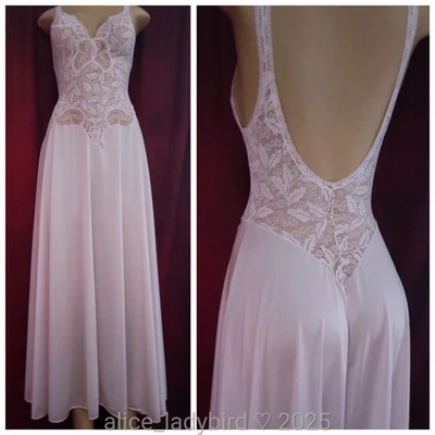 Exquisito VESTIDO DE ENCAJE Vintage OLGA 91060 Elástico Top Largo Vestido Sin Mangas Floral ~M  Foto 1 de 4