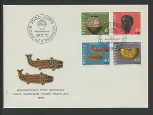 SUIZA B414-17, 1973 HALLAZGOS ARQUEOLÓGICOS, PRIMER DÍA CANCELAR, (SWI4055K) - Imagen 1 de 1