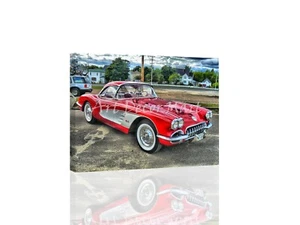 1958 Corvette - Canvas or Print Wall Art - Picture 1 of 2