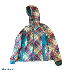 Snozu Herbstmantel Jacke Mädchen Größe 10-12 blaue Streifen - Bild 1 von 6