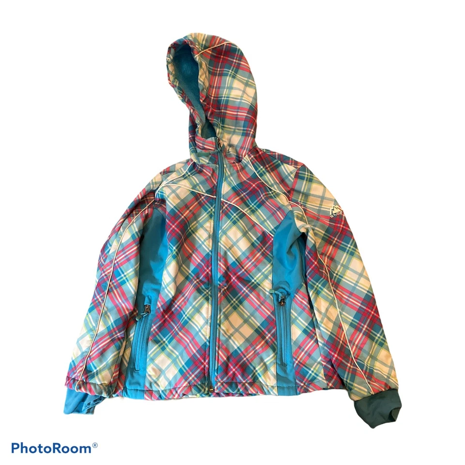 Snozu осени пальто куртка девочка размер 10-12 синие полосы - Изображение 1 из 4