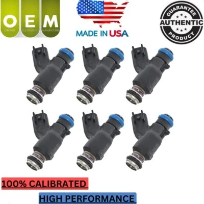 6x inyectores de combustible OEM PARA Chevrolet Uplander 2006-2009 3,9 l gas #12592648 Foto 1 de 4