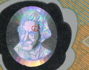 1988 Australia Cook Hologram Dot Error $10 AB16 945831 Bicentenary Polymer r310a - Foto 1 di 3