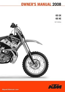 2008 KTM 65SX 65XC Motorcycle Owners Manual - Picture 1 of 1