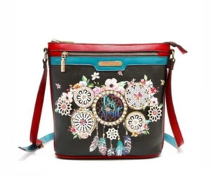 Bolso bandolera atrapasueras Nicole Lee Free Spirit Dream Catcher - Imagen 1 de 6