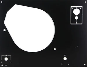 Deckplatte face plate schwarz für Thorens TD Serie 145 bis 166 Plattenspieler - Picture 1 of 1