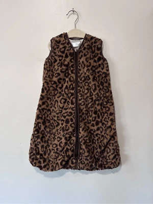 Halo X Pottery Barn Sleep Sack Full Zip Baby Girl Cheetah Print Size 0-6 months - Image 1 of 4