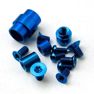 Titanium Complete Hardware kit For Spyderco Paramilitary C81- Blue - Picture 1 of 1