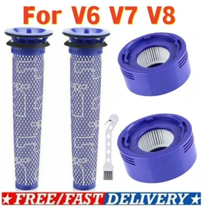 2x Pre & Post HEPA Filter For Dyson V8 V7 Animal Absolute Vacuum Replacement NJ - Picture 1 of 16