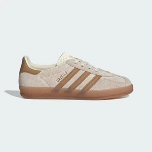 New Adidas Women's Gazelle Indoor Suede Shoes - Wonder White (JR2726) - Picture 1 of 8