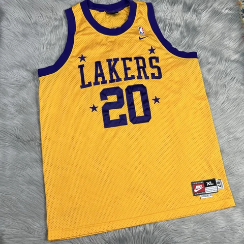 Nike Los Angeles Lakers Gary Payton #20 Rewind Basketball Jersey XL Length +2 Cover