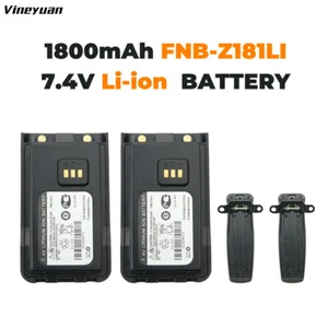 2PC FNB-Z181Li Li-ion Battery for Vertex EVX-C31 VZ-30 VZ-30-D0-5 Two Way Radio - Zdjęcie 1 z 12
