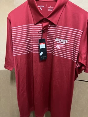 Men’s size large Detroit Red Wings polo shirt new with tags - Image 1 of 4