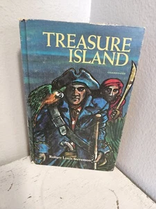 Treasure Island Book R L Stevenson Golden Illustrated Classic 1965 Copy - Bild 1 von 10
